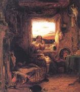 Mulready, William Interior of an English Cottage (mk25) Spain oil painting artist